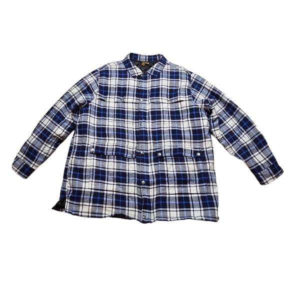 Boulder Creek Trading Company Quilt Lined Shacket Zipper and Snap Closure XL Big - Picture 6 of 9
